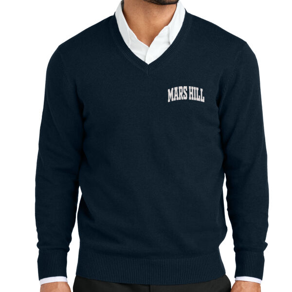 EMB Mars Hill - Easy Care V Neck Sweater Thumbnail