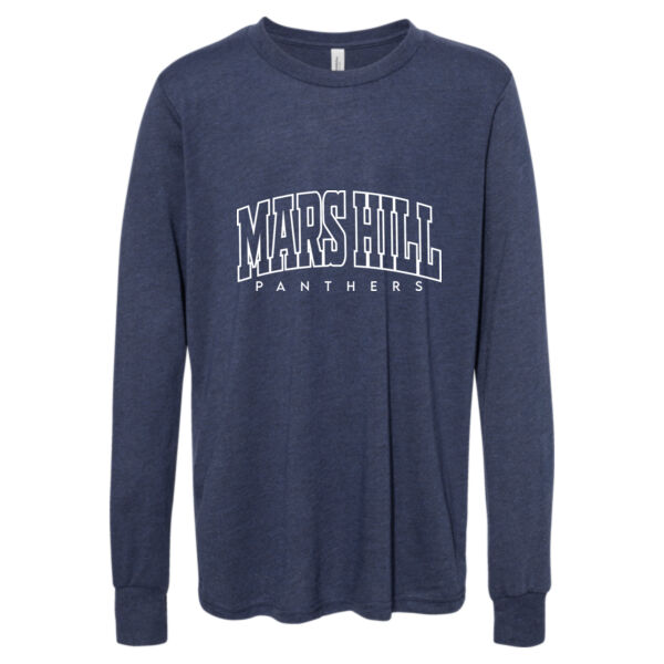 Arched Mars Hill  - Youth Heather CVC Long Sleeve Tee Thumbnail