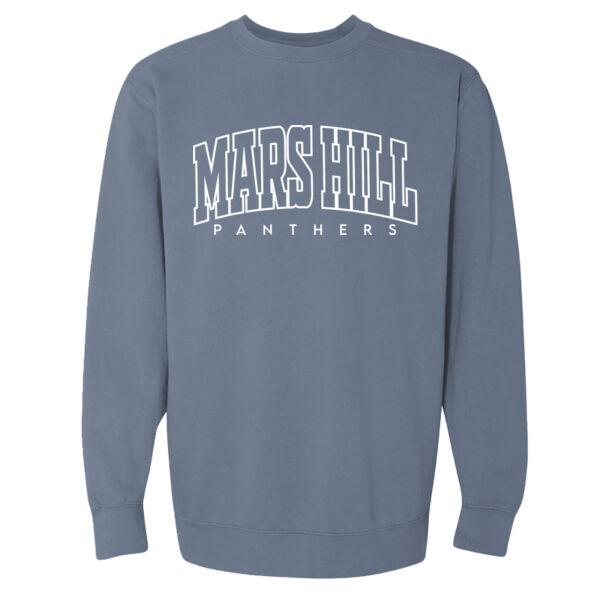 Arched Mars Hill  - Garment Dyed Ringspun Crewneck Sweatshirt Thumbnail