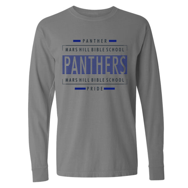 Panther Pride - Garment Dyed Heavyweight Ringspun Long Sleeve T-Shirt Thumbnail