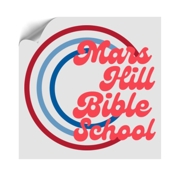 Retro Mars Hill - Handheld UV DTF Sticker -  Cup/Phone Size Thumbnail