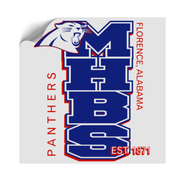 MHBS Panthers 1871 - Handheld UV DTF Sticker -  Cup/Phone Size Thumbnail