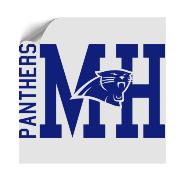 MH Panthers - Handheld UV DTF Sticker -  Cup/Phone Size Thumbnail