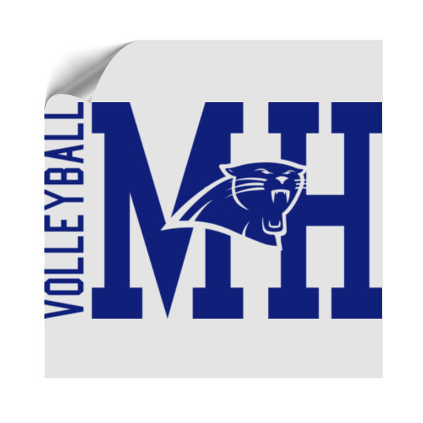 MH Volleyball  - Handheld UV DTF Sticker -  Cup/Phone Size Thumbnail